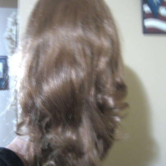 Vintage 100% Human Hair Fall from the 1970's -Light Brown NEW with tags - Picture 2 of 7